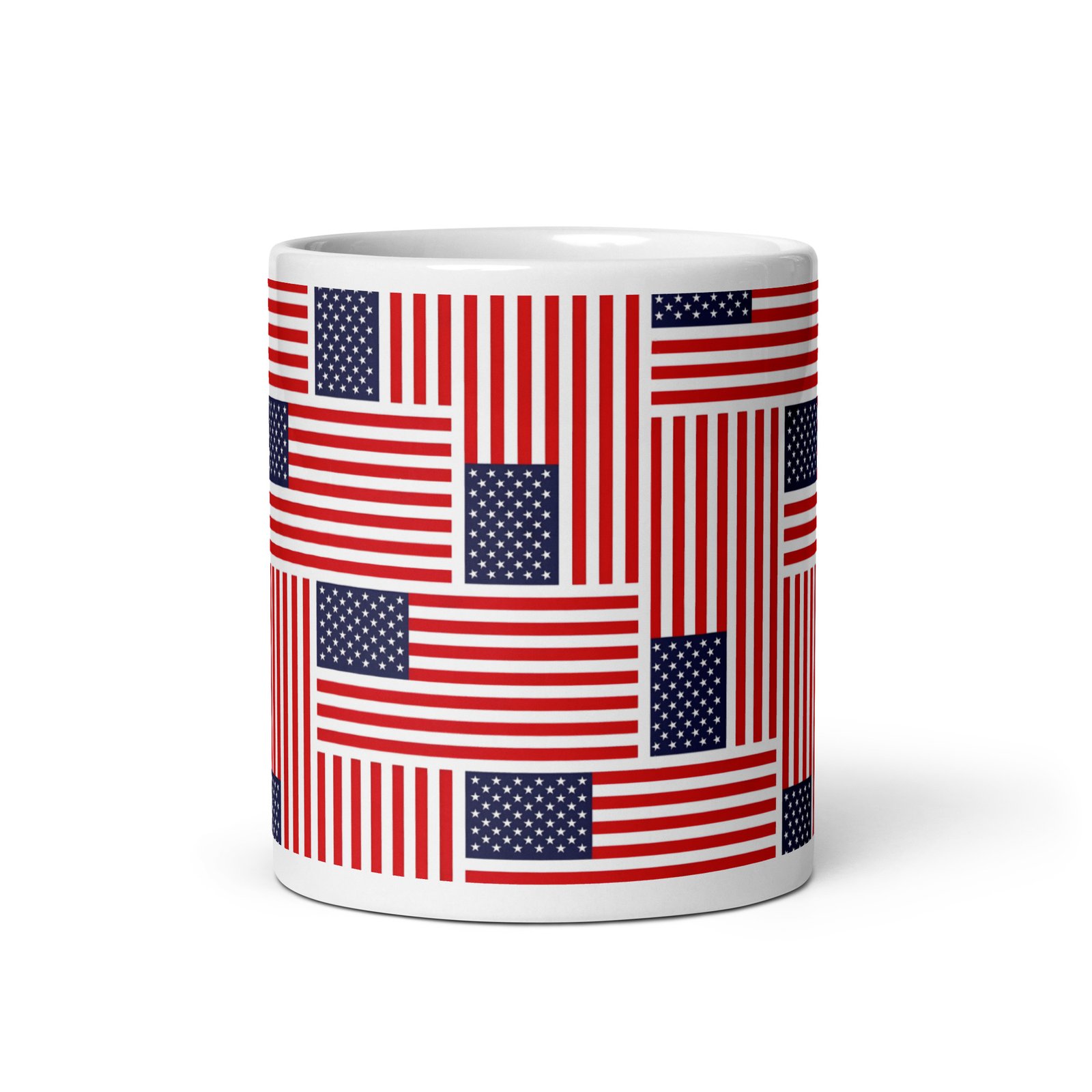 White glossy mug