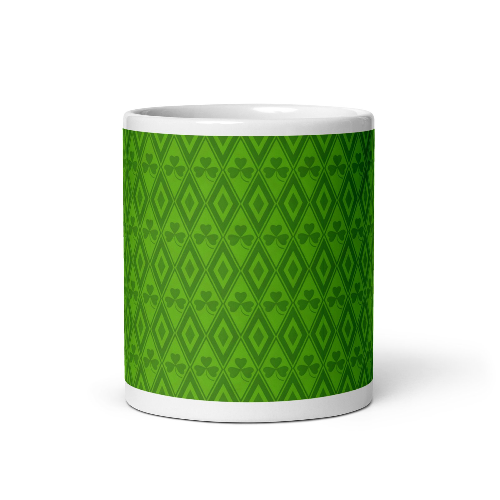 White glossy mug