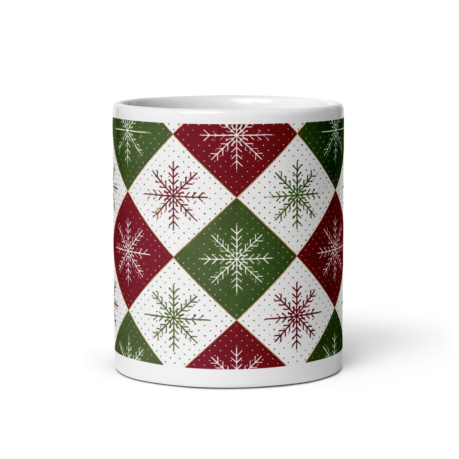 White glossy mug