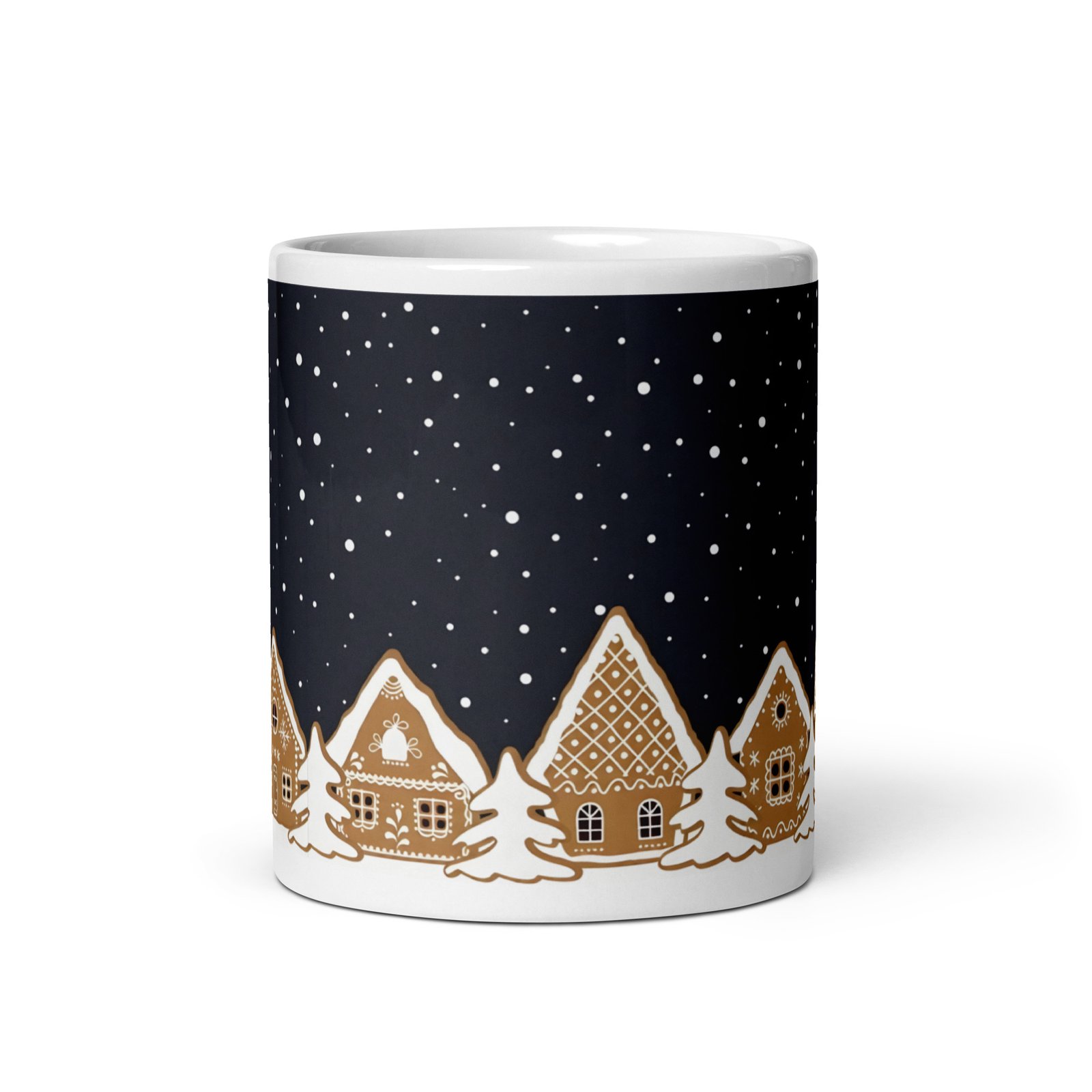 White glossy mug