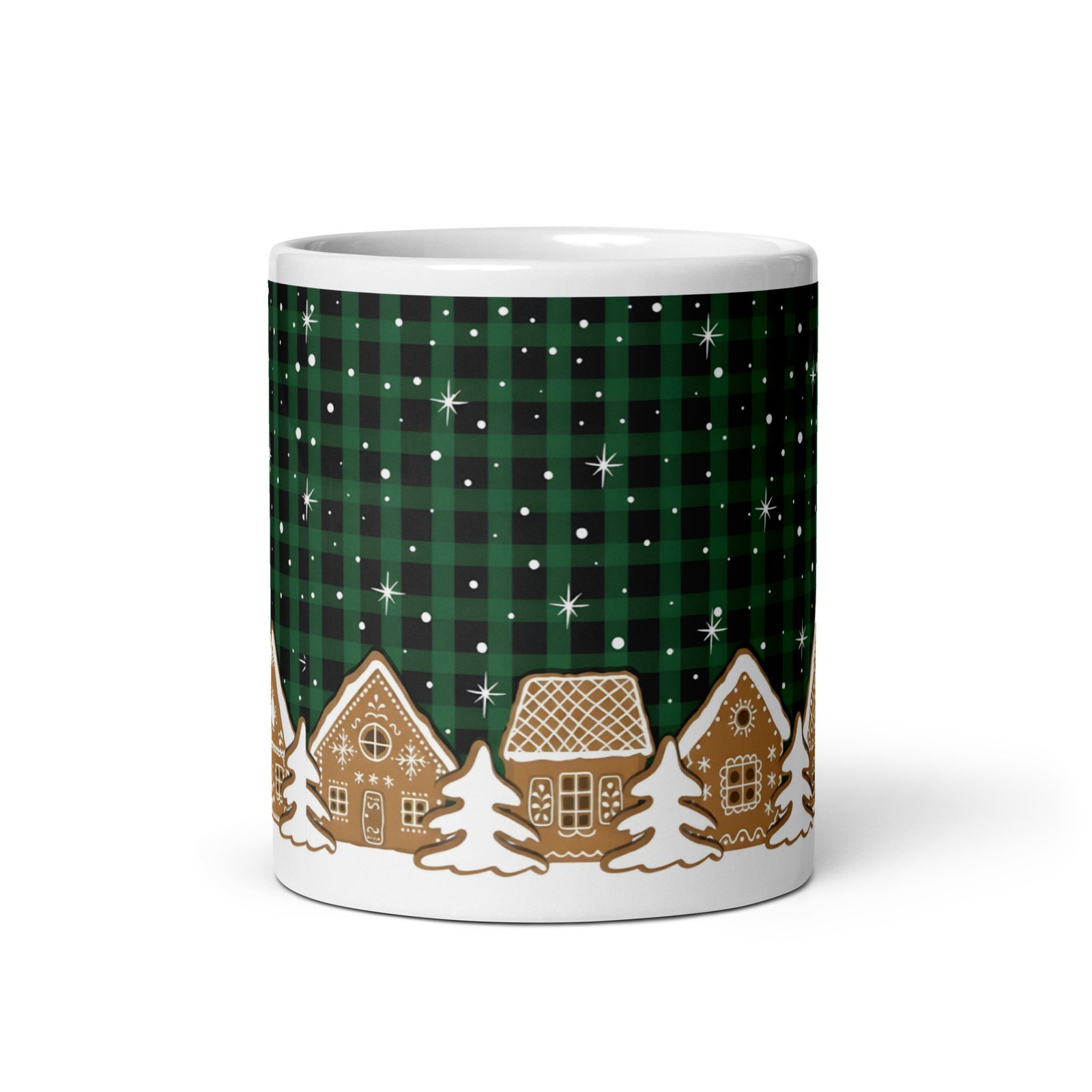 White glossy mug