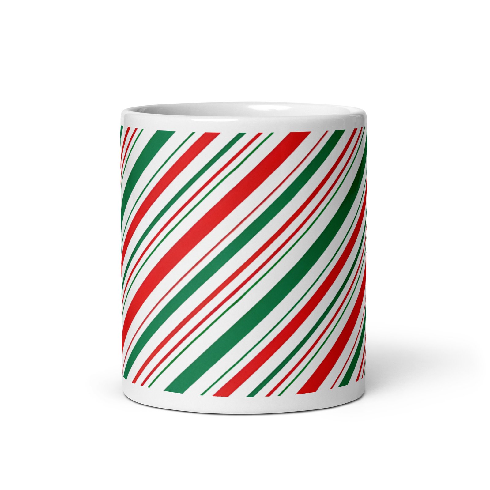 White glossy mug