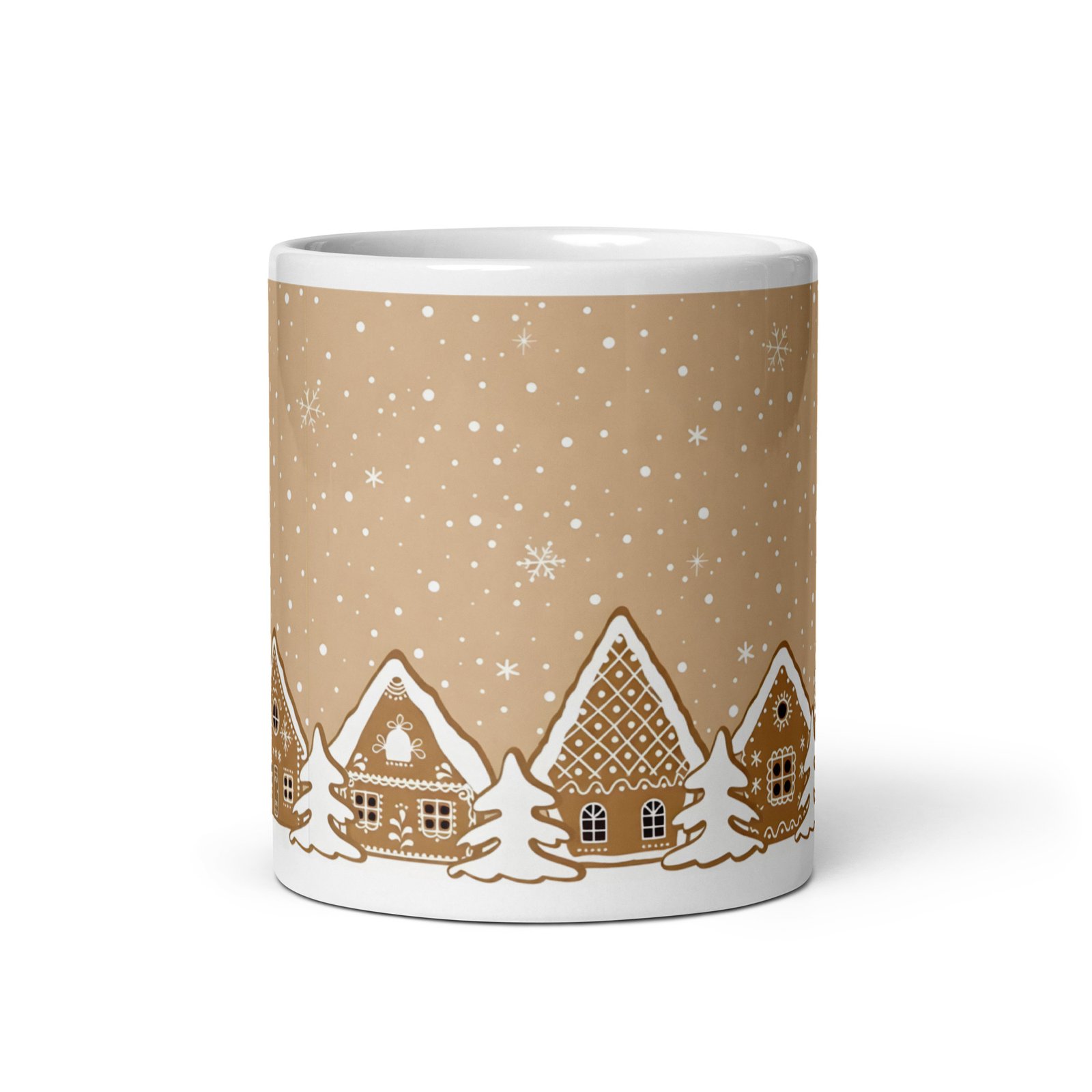 White glossy mug