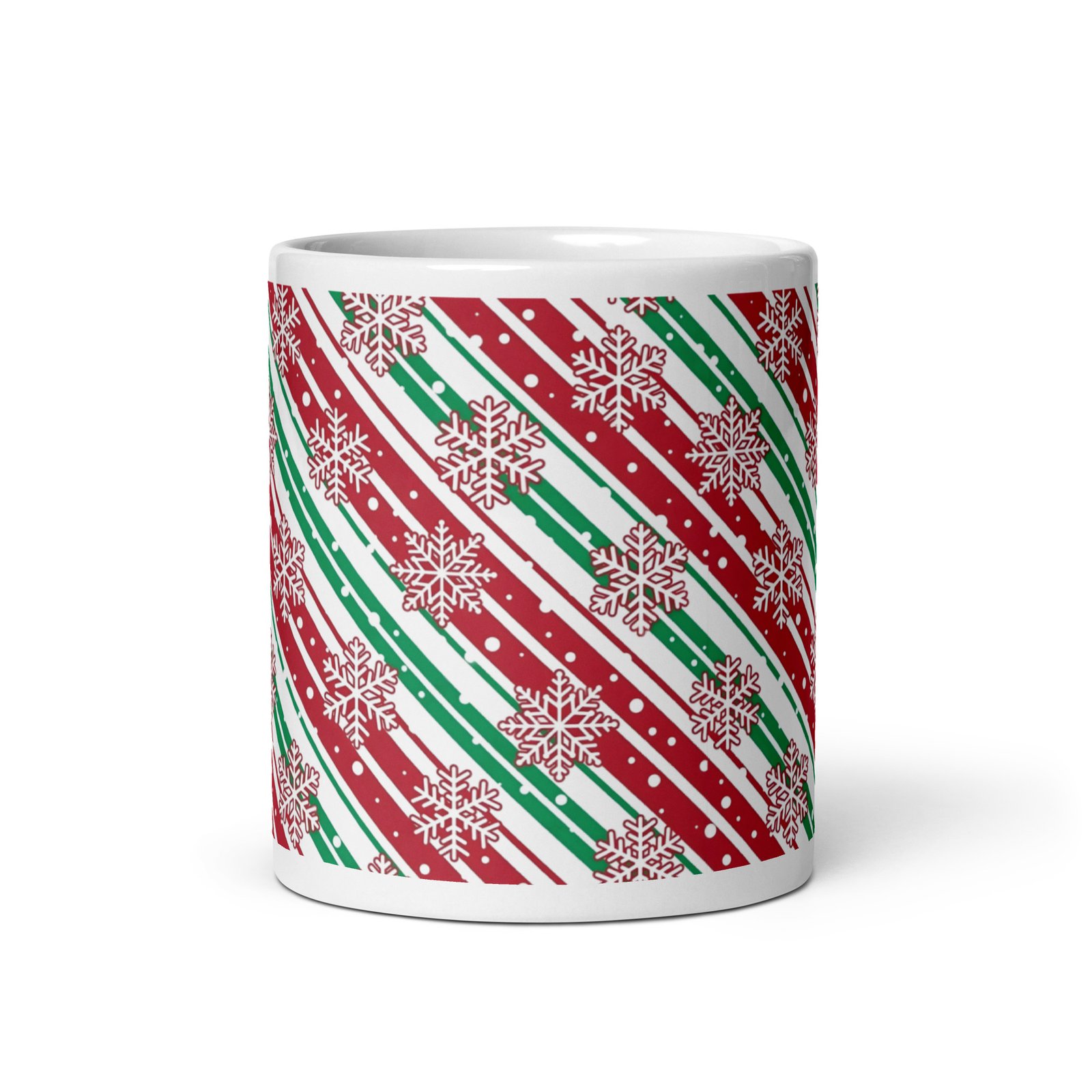White glossy mug