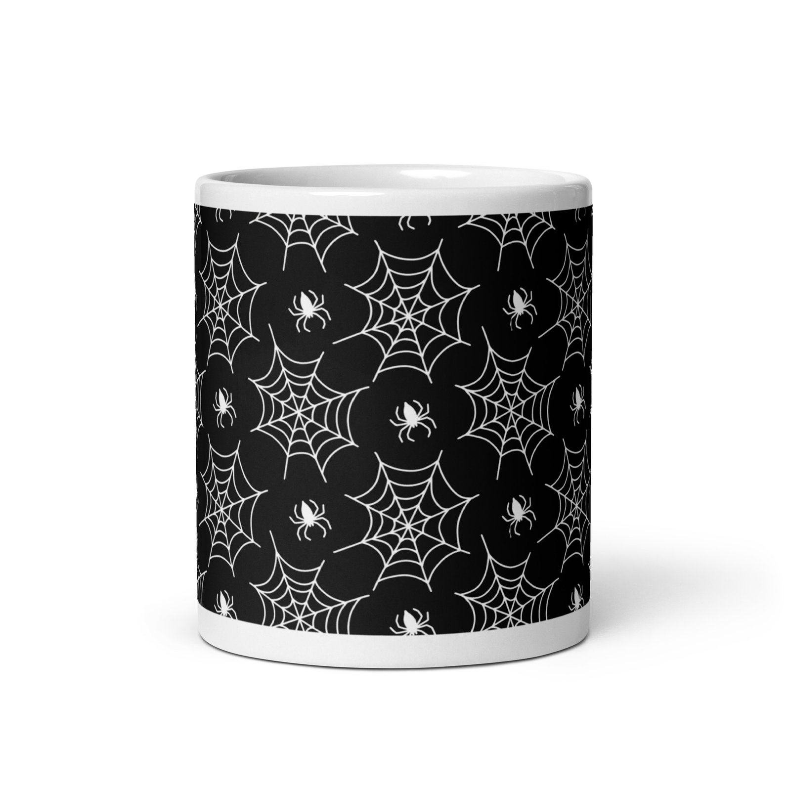 White glossy mug