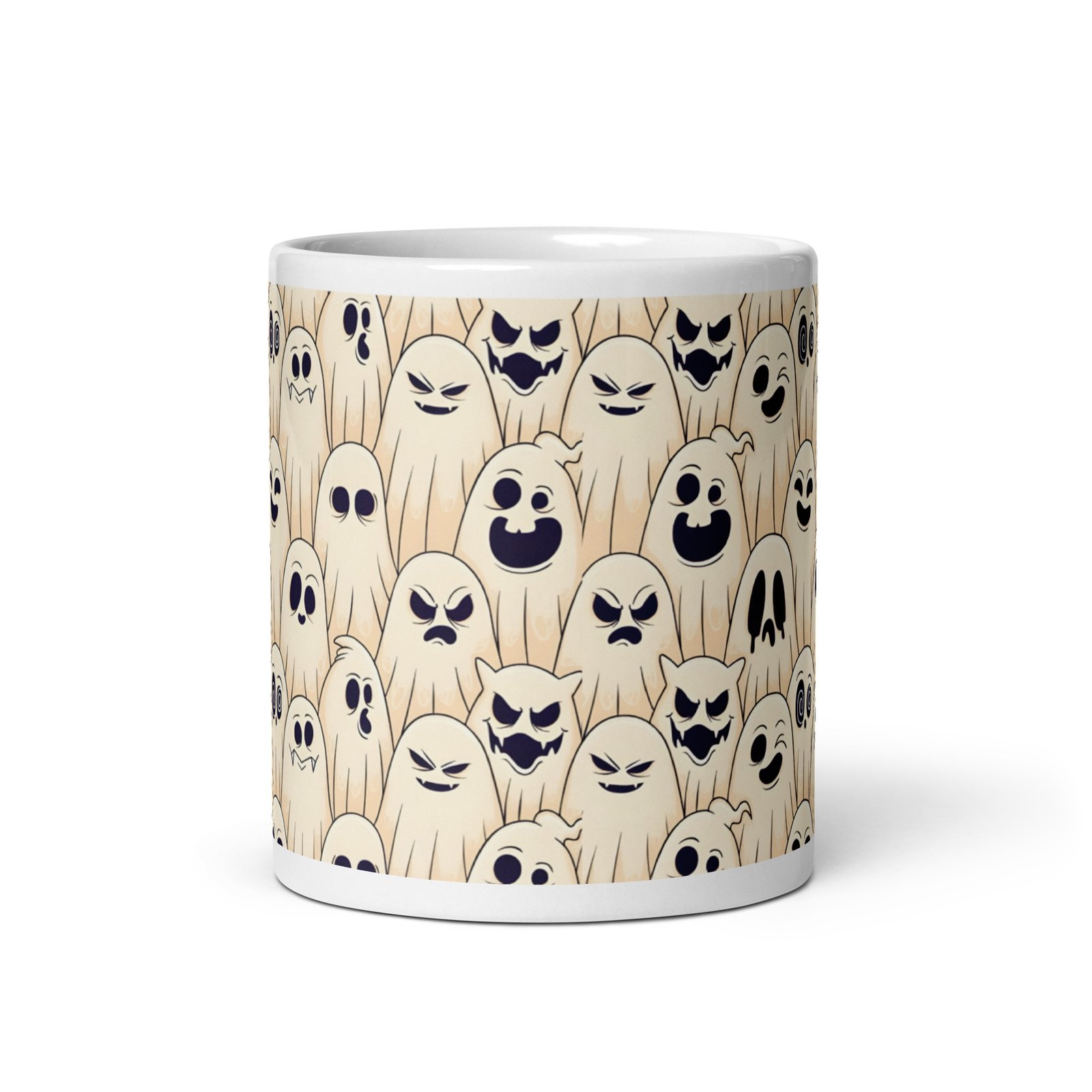 White glossy mug
