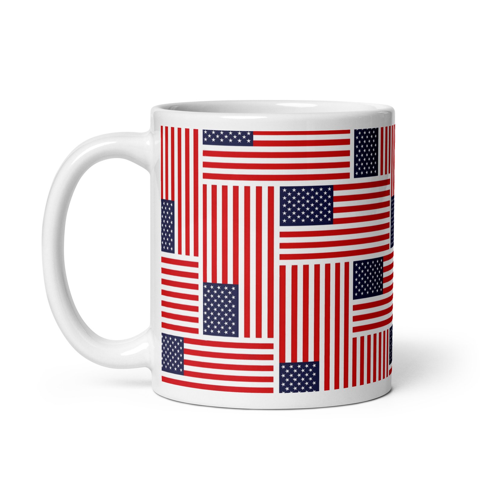 White glossy mug