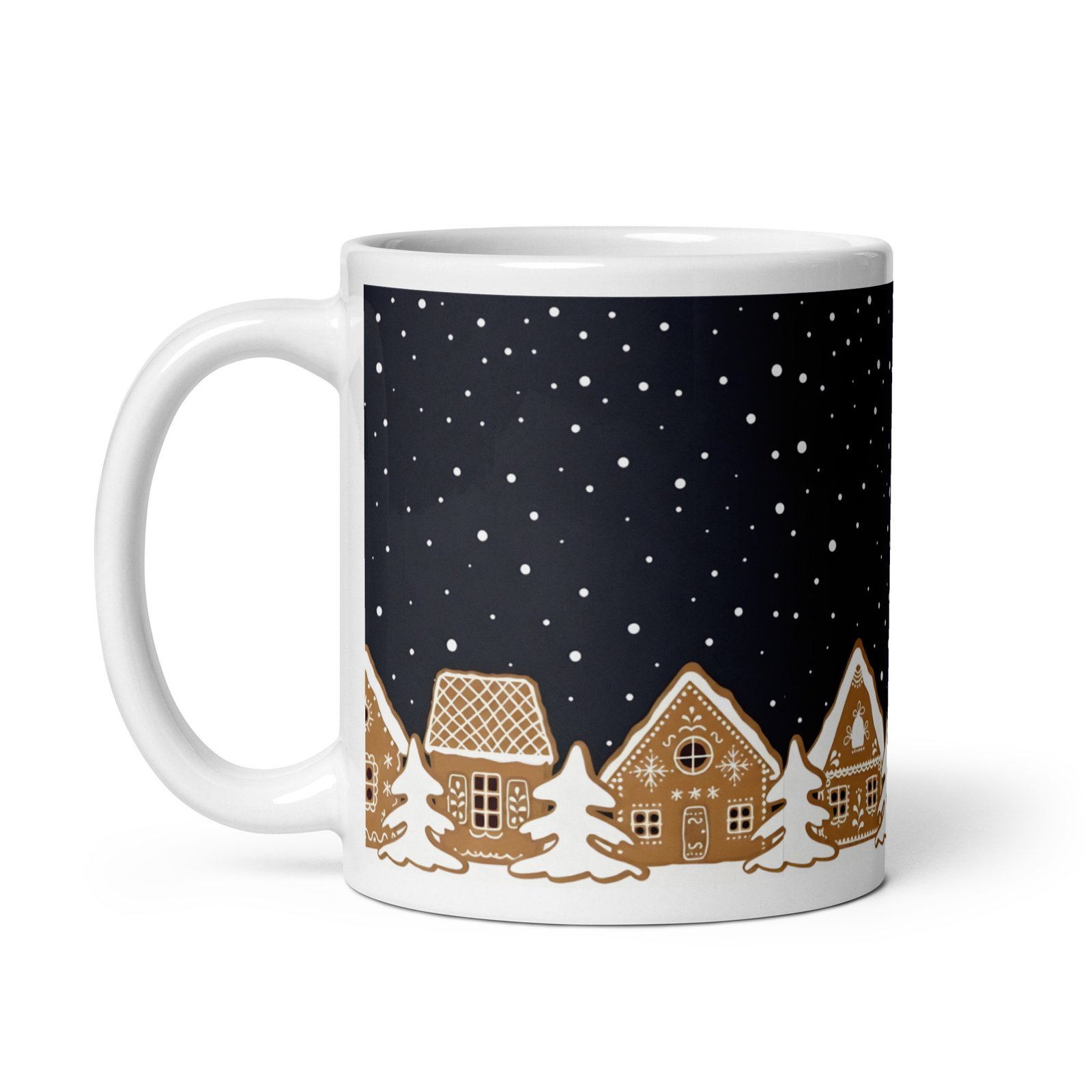 White glossy mug