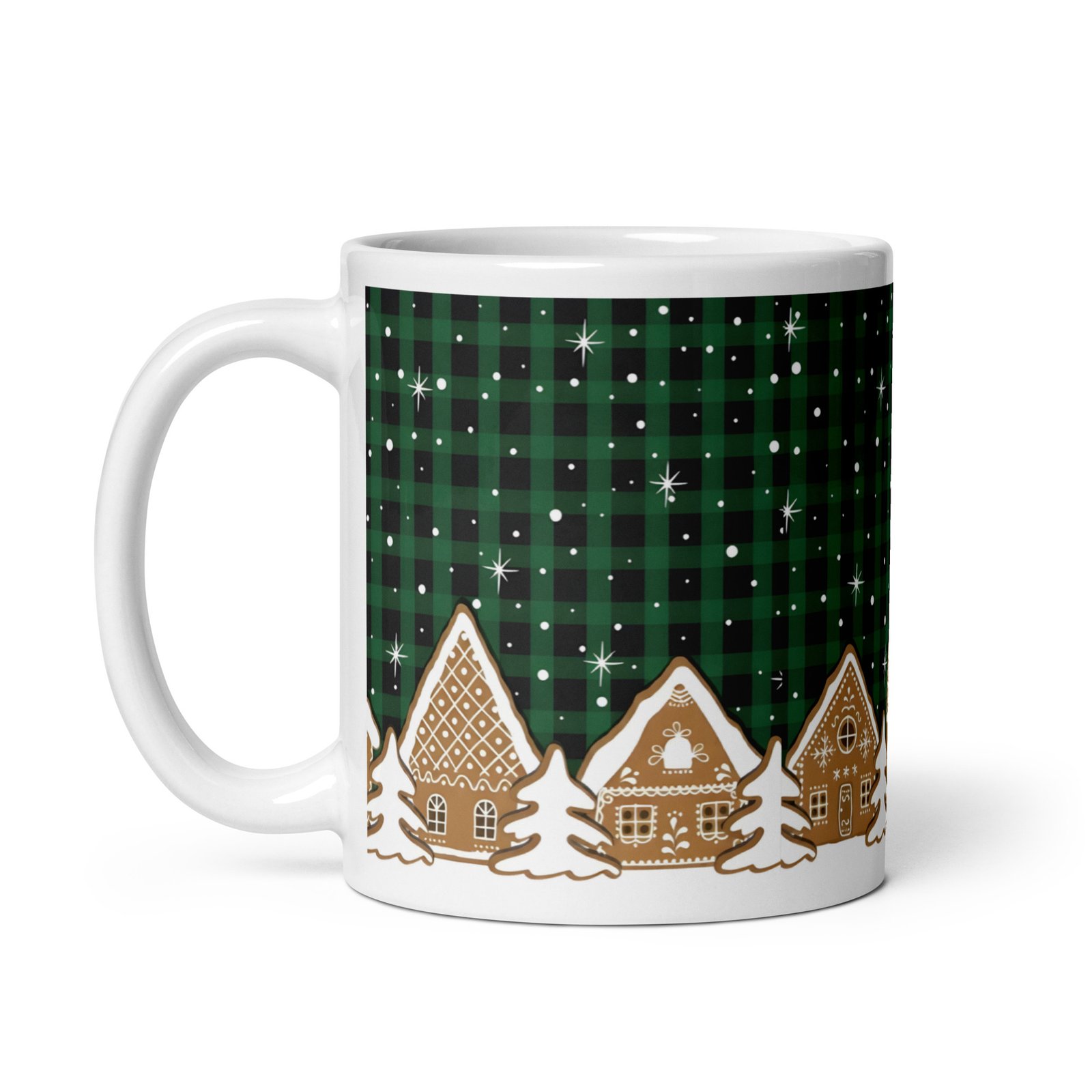 White glossy mug