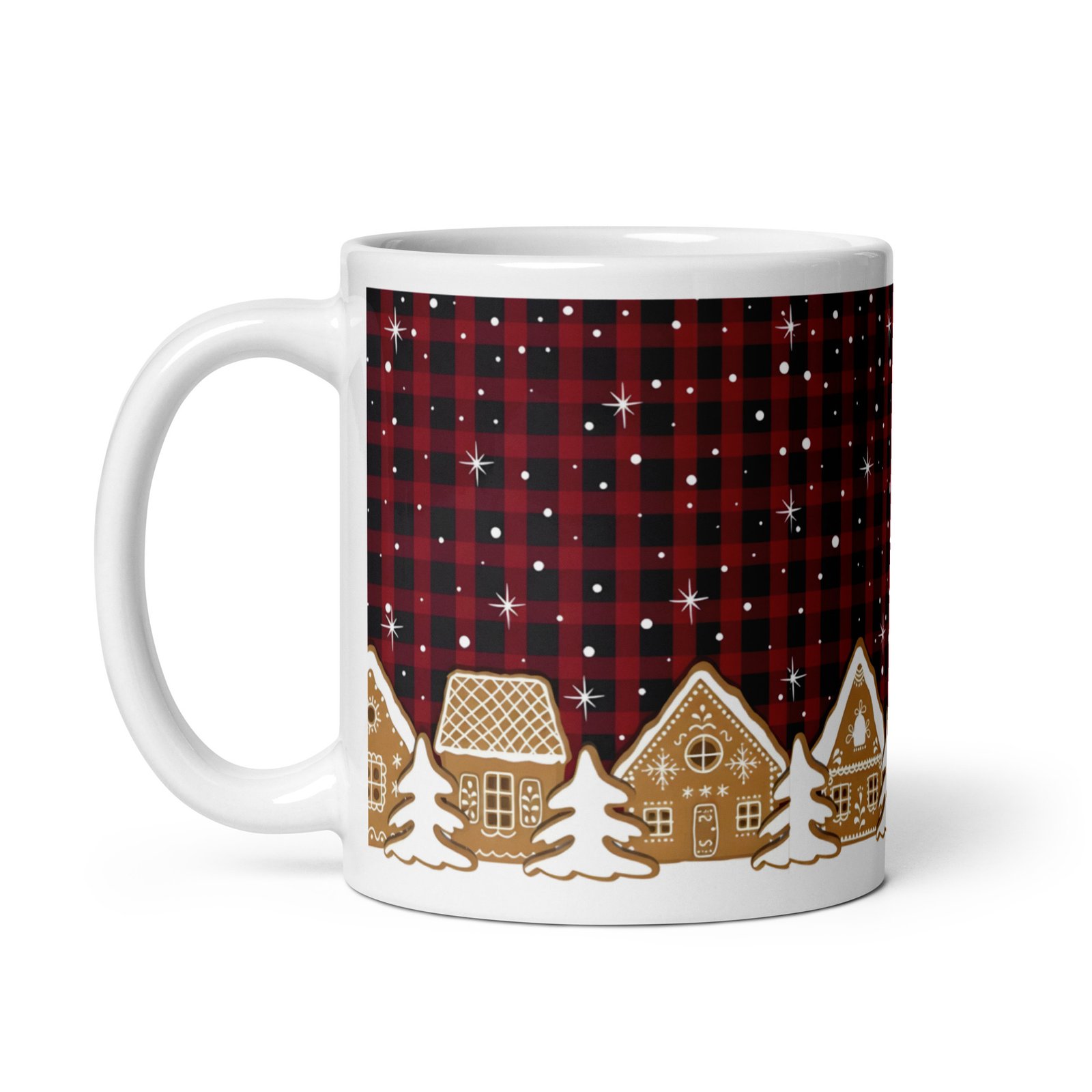 White glossy mug