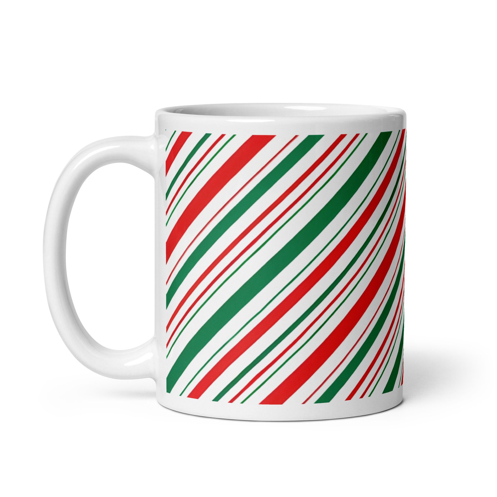 White glossy mug