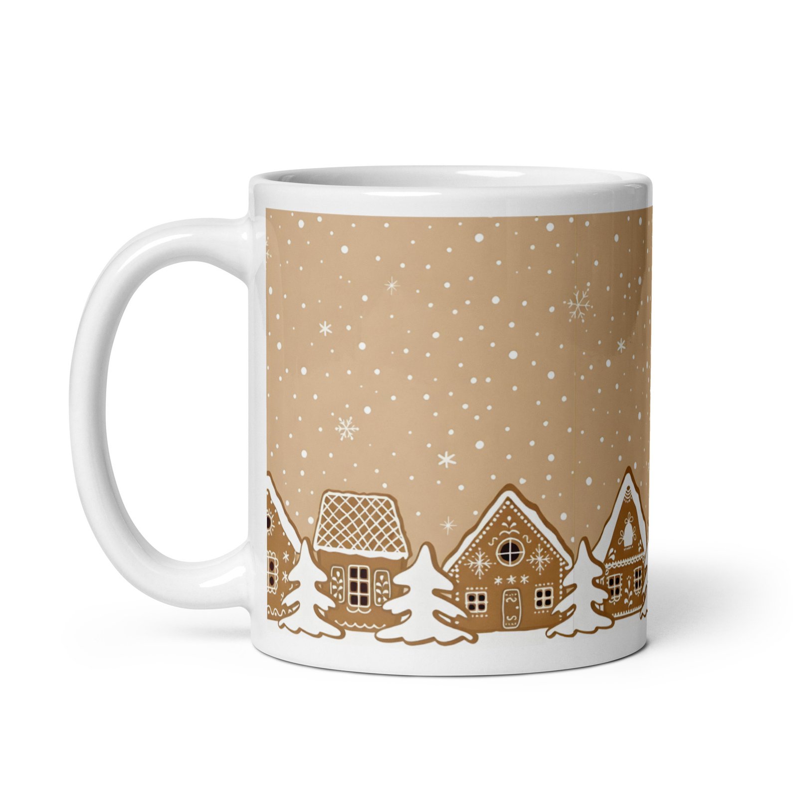 White glossy mug