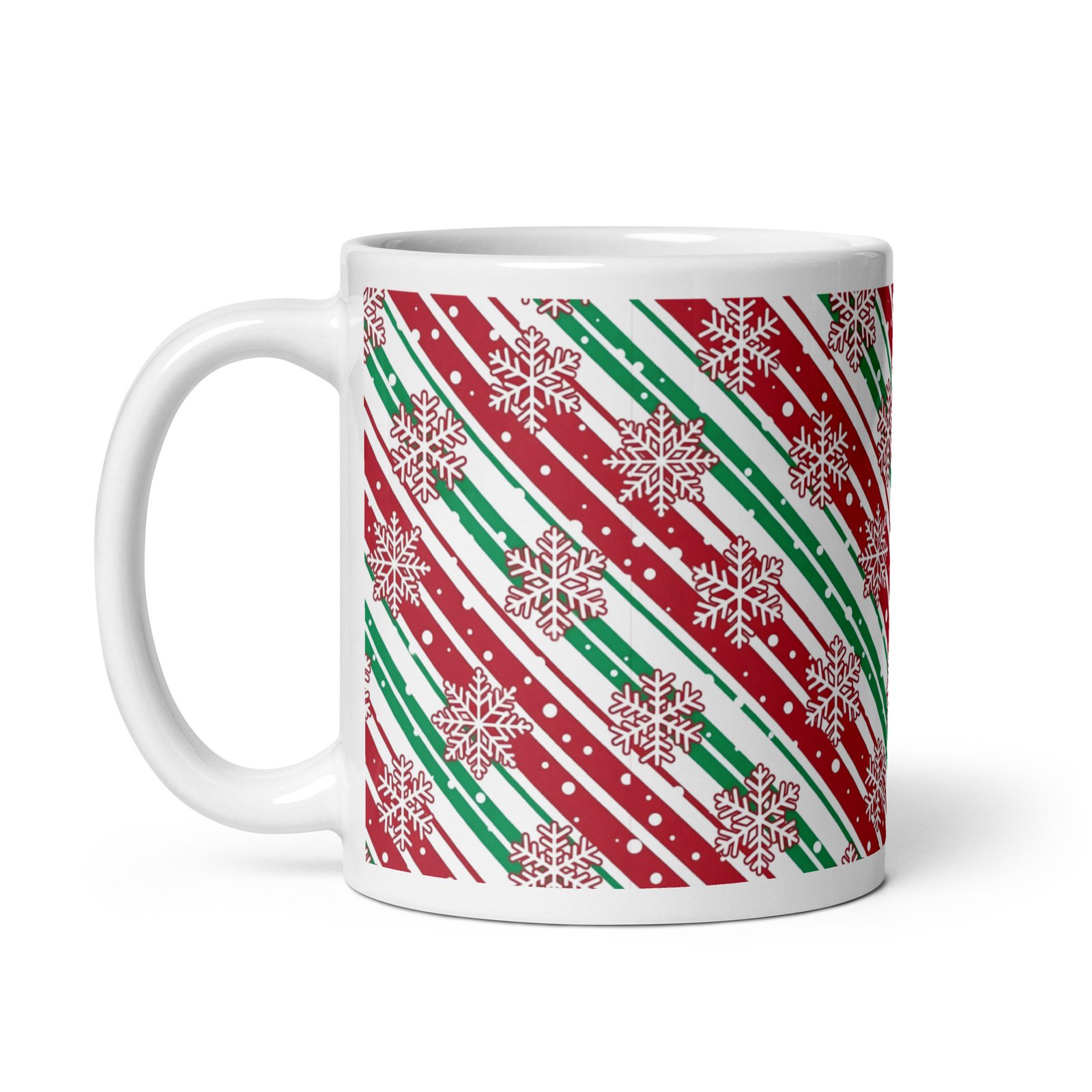 White glossy mug