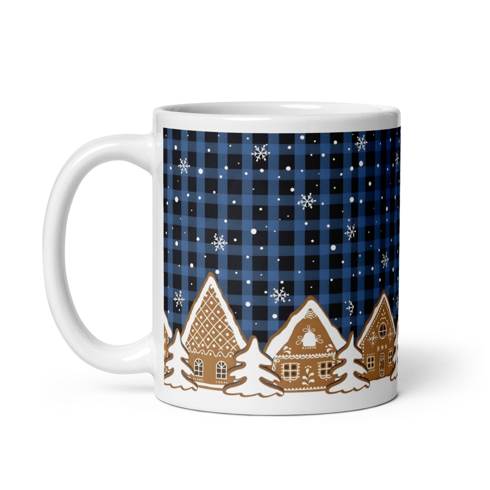 White glossy mug