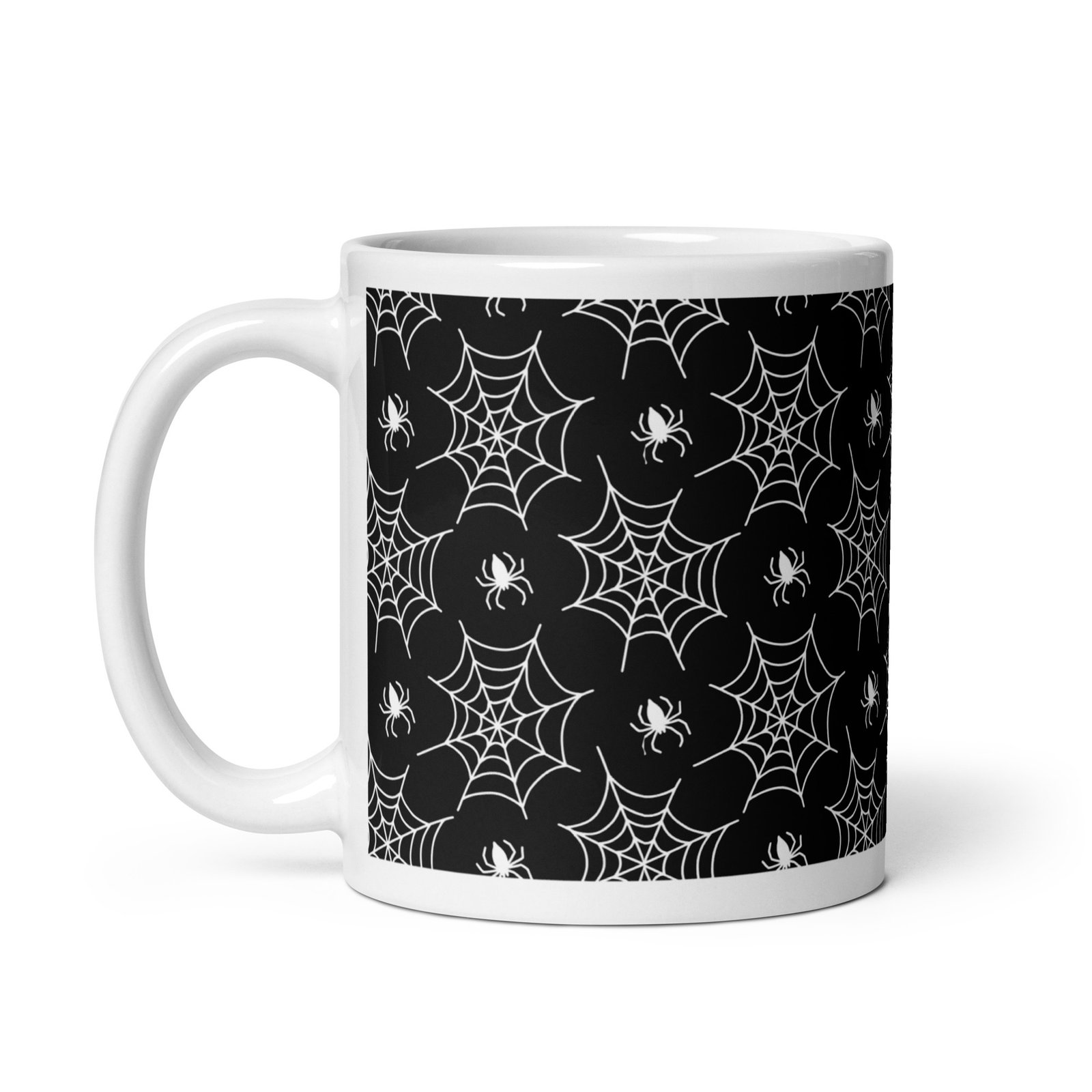 White glossy mug